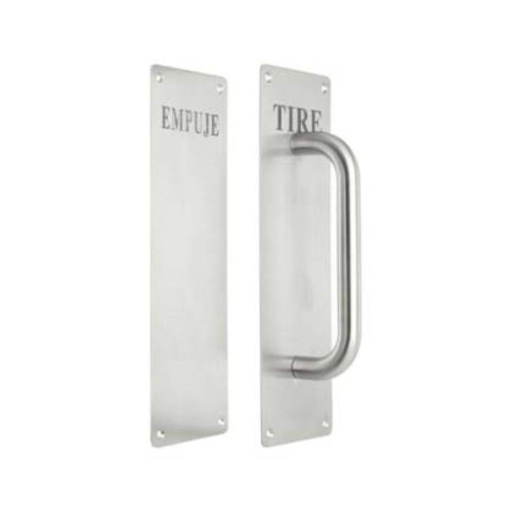 Placa de Empuje y Tire para Puertas de Emergencia